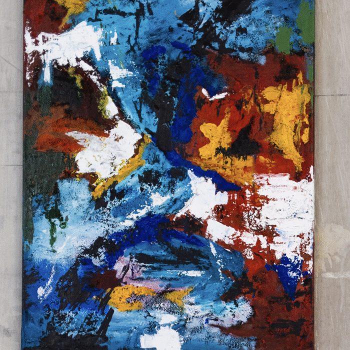 "En spricka i tystnaden" 60x80cm