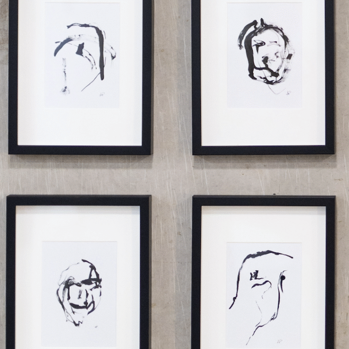 "Minimalist", set om 4. 21x30